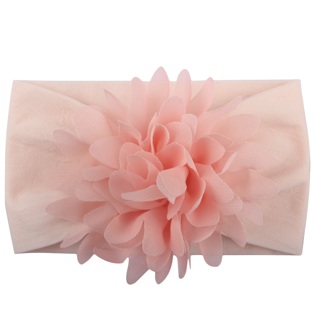 Diadema de Flores de Gasa para Bebé – Accesorio de Princesa