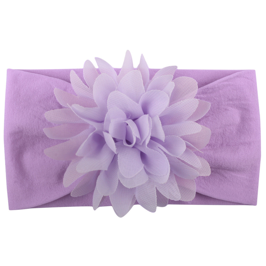 Diadema de Flores de Gasa para Bebé – Accesorio de Princesa