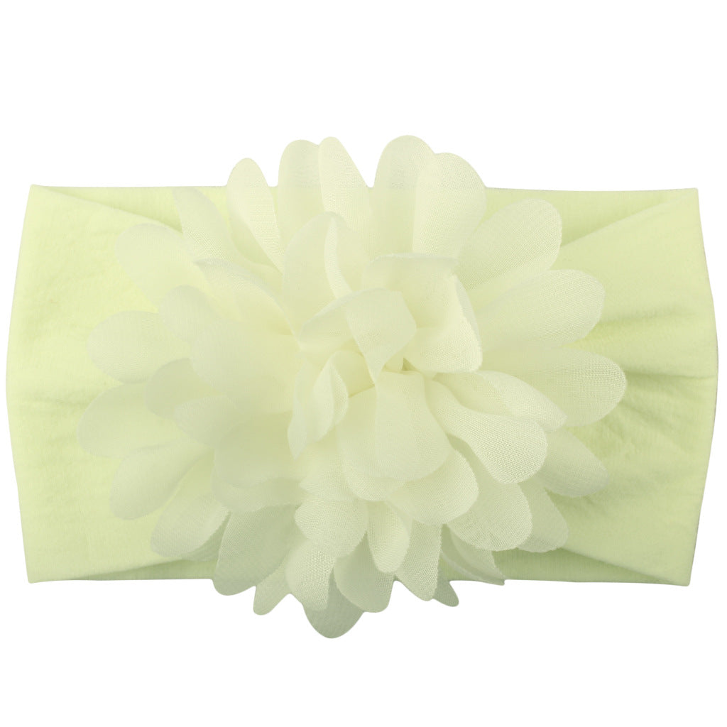 Diadema de Flores de Gasa para Bebé – Accesorio de Princesa