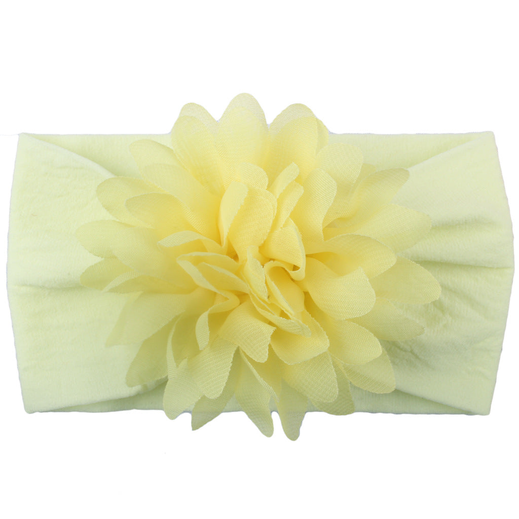 Diadema de Flores de Gasa para Bebé – Accesorio de Princesa