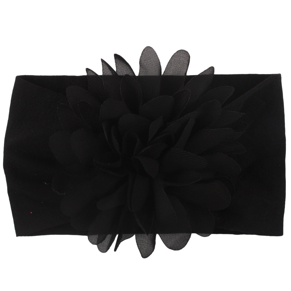 Diadema de Flores de Gasa para Bebé – Accesorio de Princesa