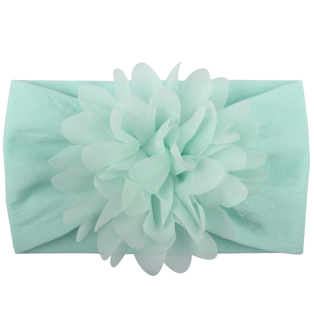 Diadema de Flores de Gasa para Bebé – Accesorio de Princesa