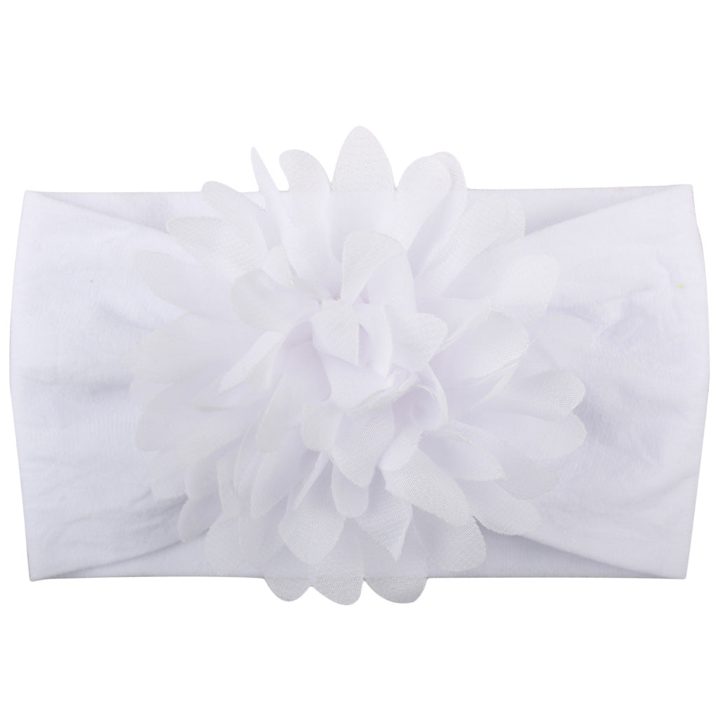 Diadema de Flores de Gasa para Bebé – Accesorio de Princesa