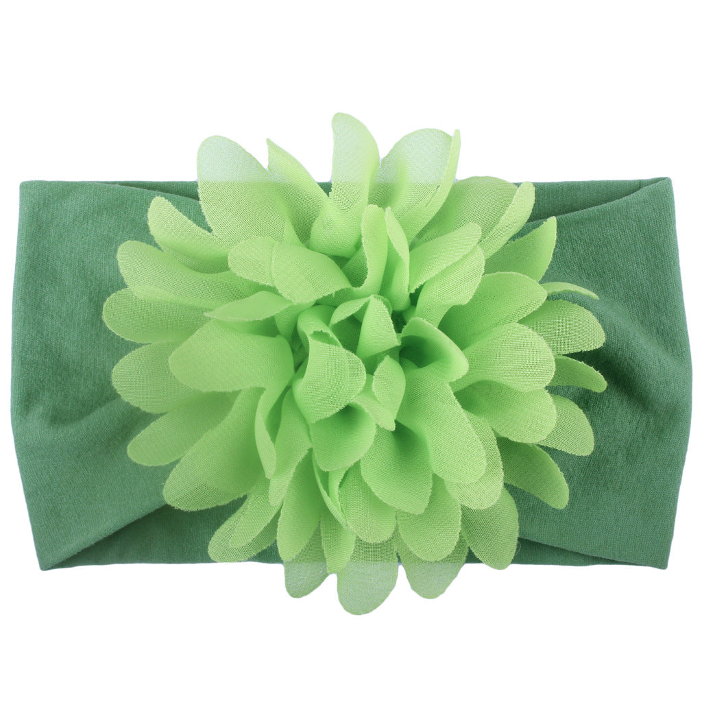 Diadema de Flores de Gasa para Bebé – Accesorio de Princesa