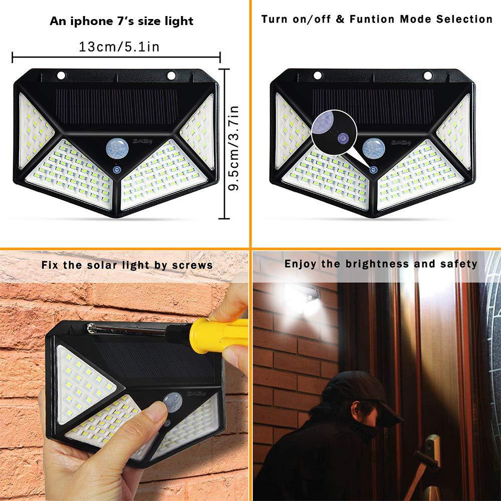 Luz Solar LED para Pared – Exterior e Interior