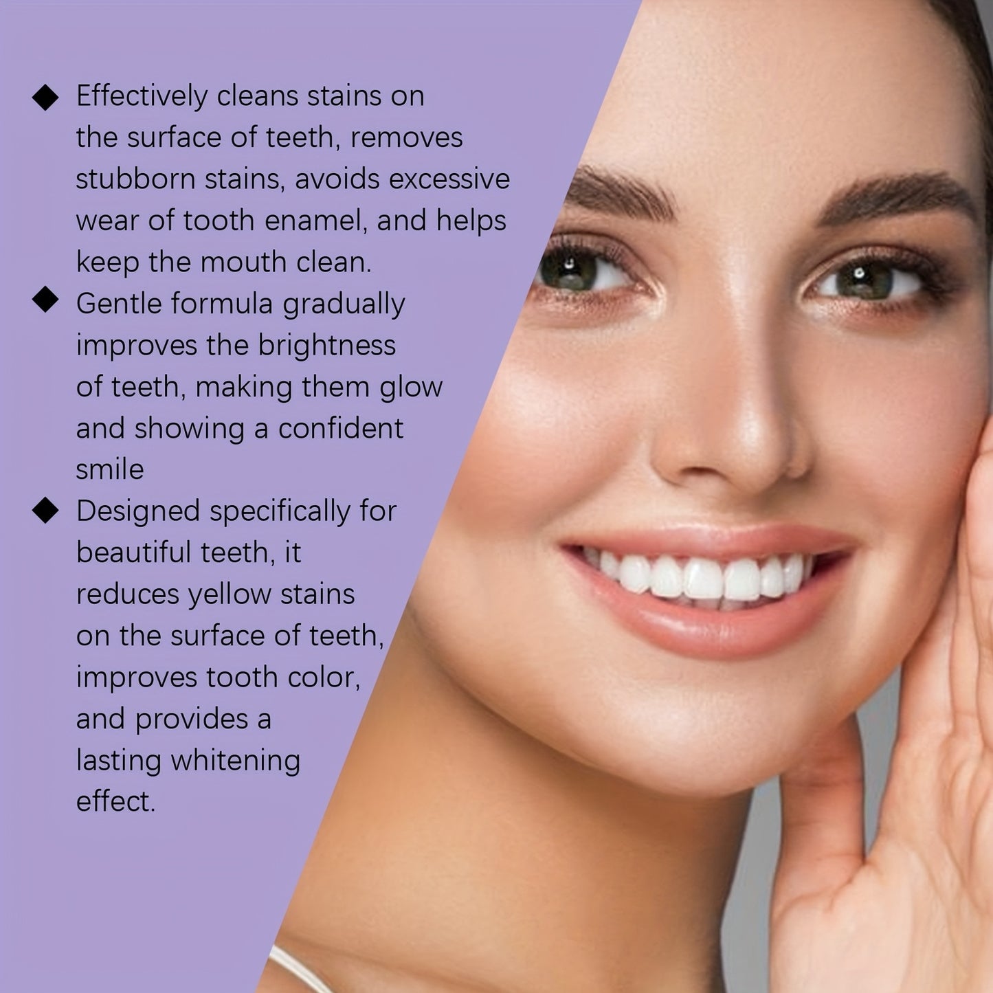 Tiras Blanqueadoras Dentales Moradas – Aplicación en Seco